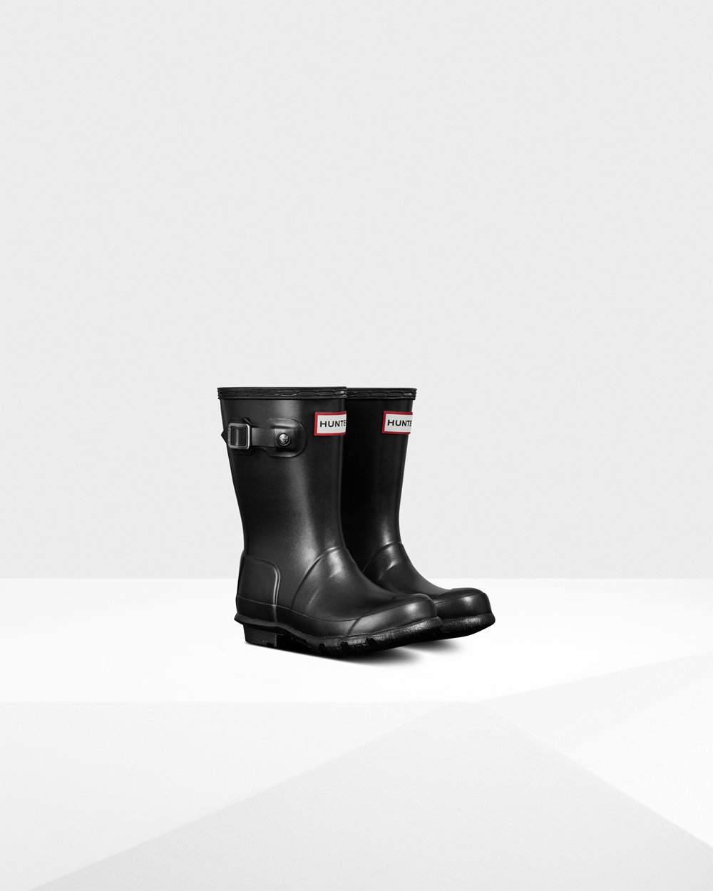 Botas de Lluvia Hunter Niños - Original Little Pearlized - Negros - KQPXLFH-96